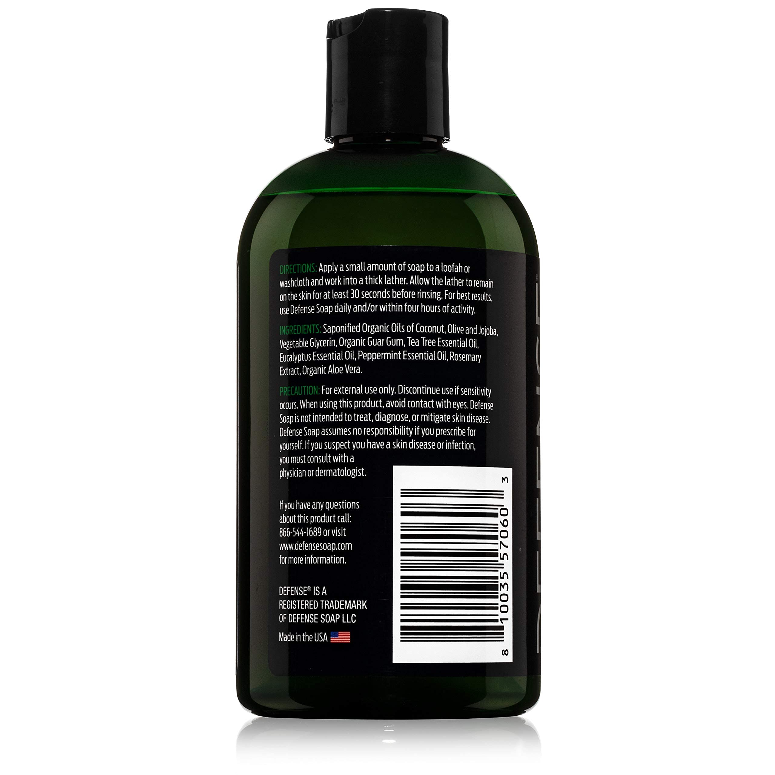 Rincage sans résidu mentholé, parfum léger.