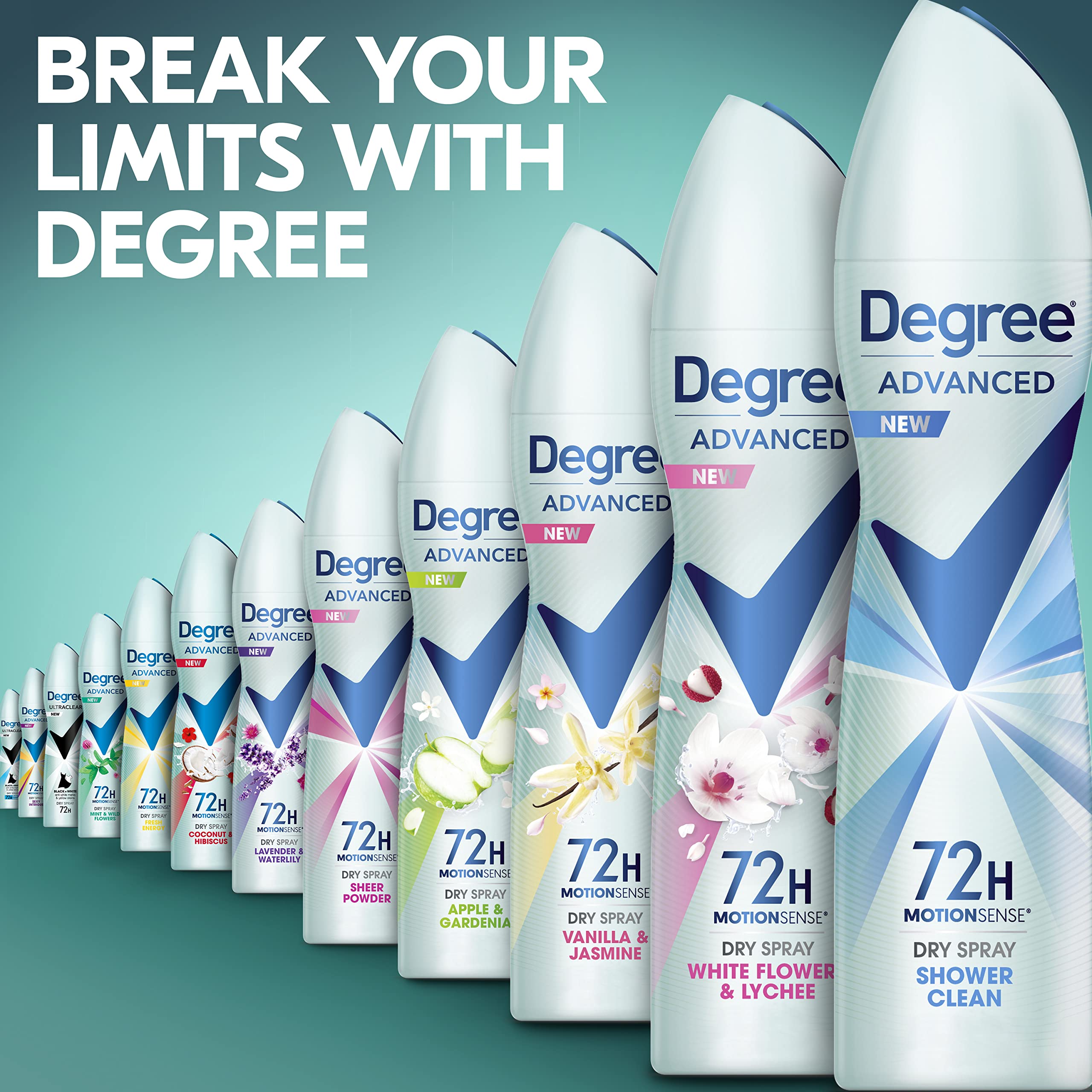 Degree Advanced Shower Clean: spray para secado instantáneo sin esperar