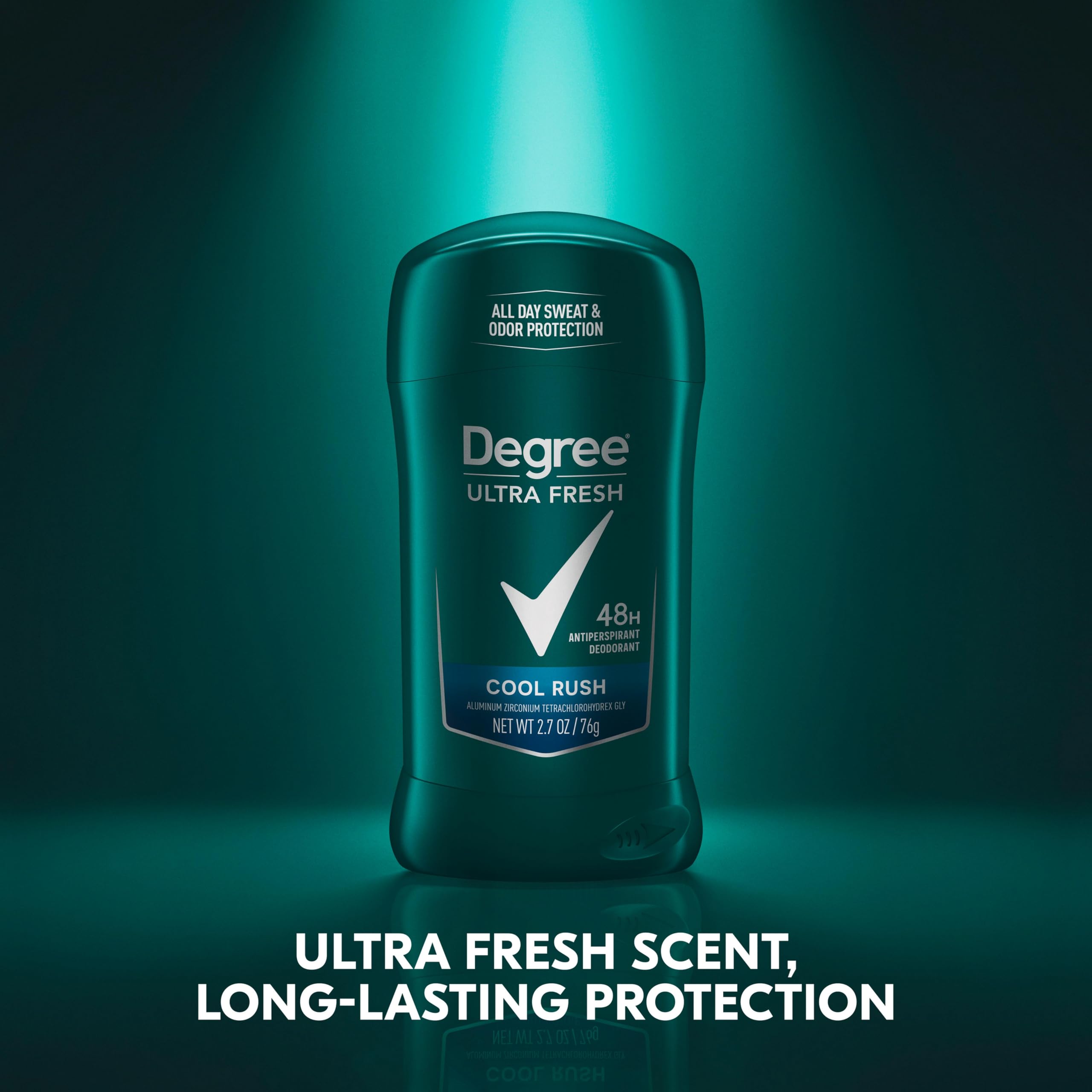 Fresco para todo el día con Degree Ultra Fresh Cool Rush en barra.