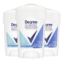 Degree Clinical Protection Shower Clean stick 1.7 oz for all-day freshness and protection.