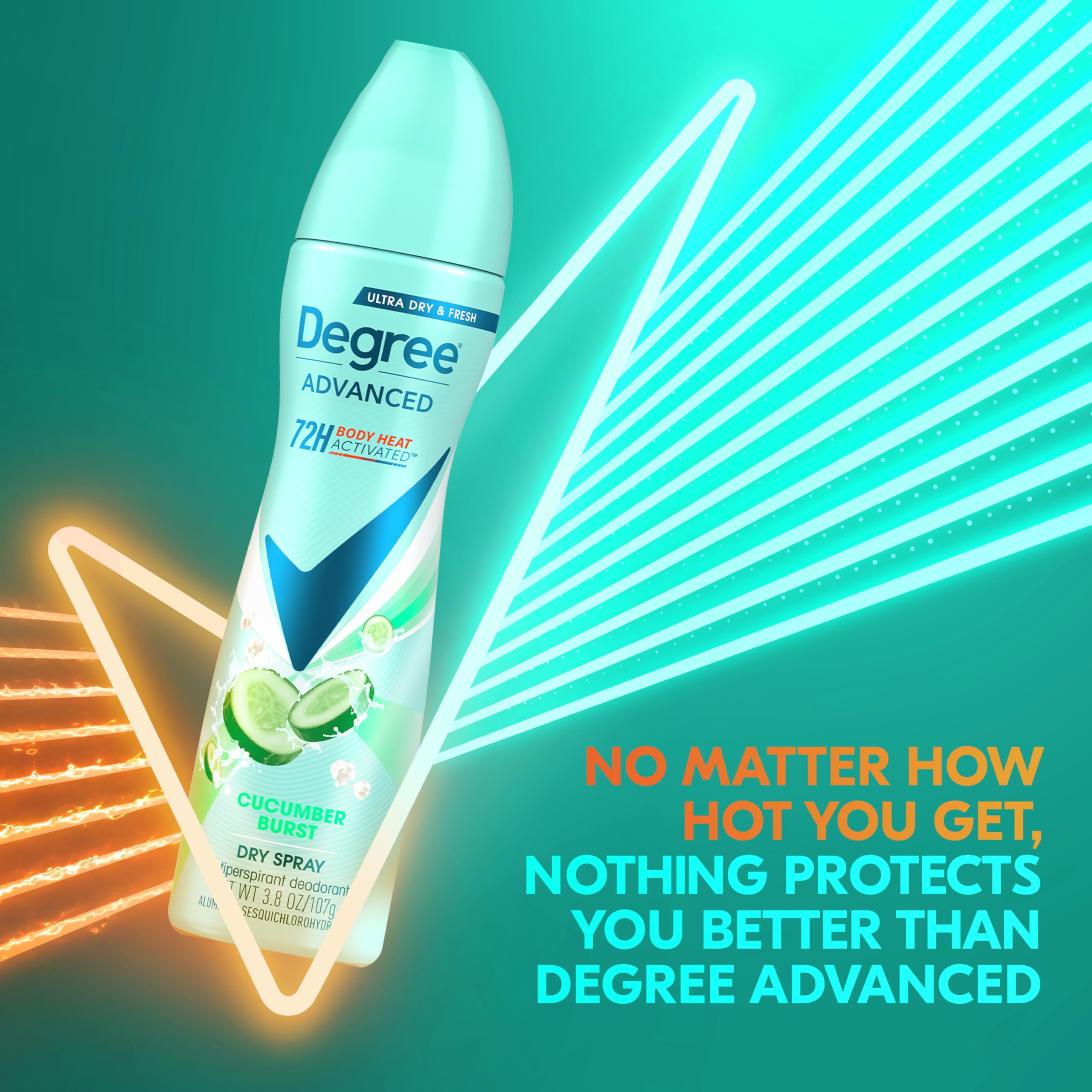 Box of Degree Cucumber Burst 3-pack demonstrates value and convenience for users.