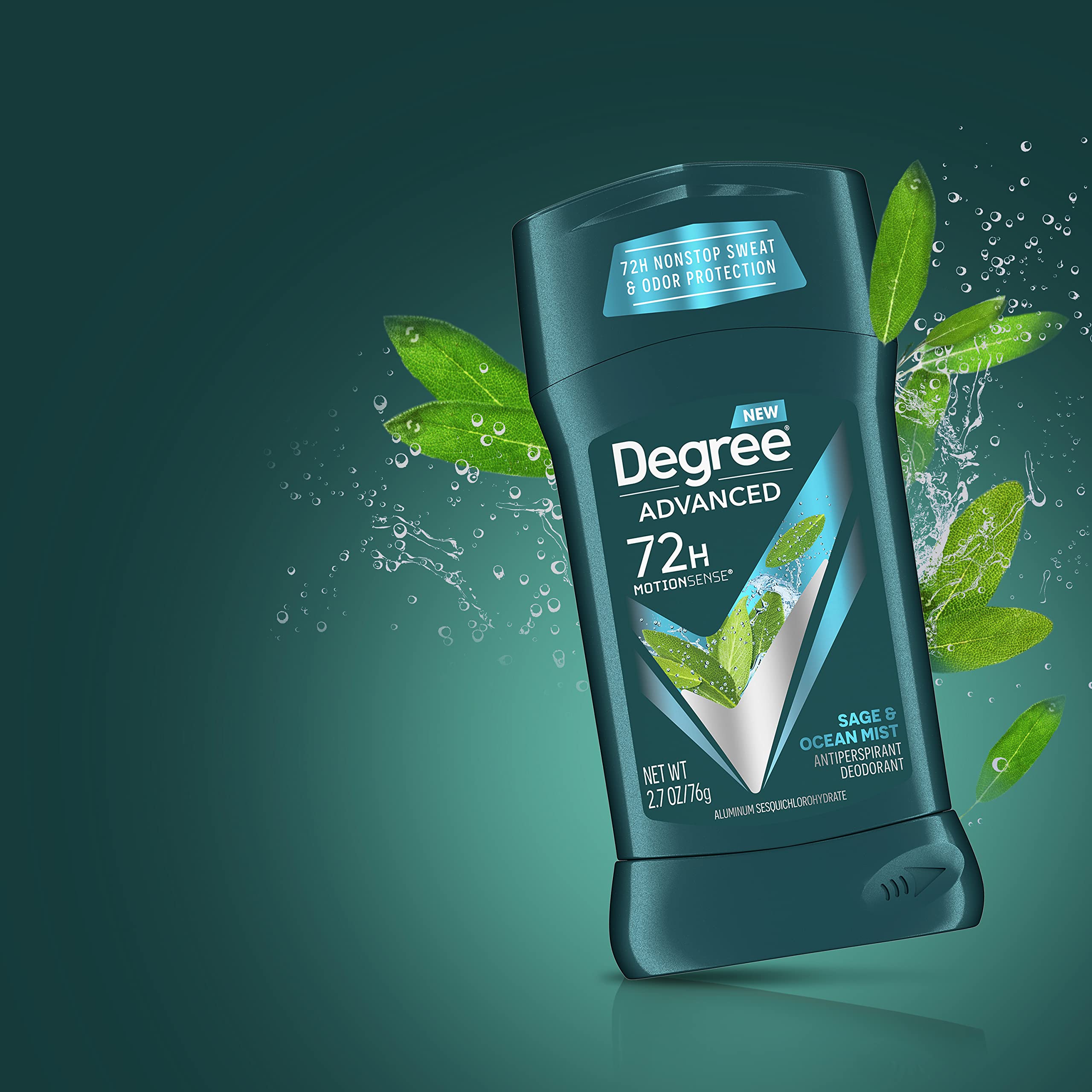 Mano mostrando Degree Sage Ocean Mist para uso diario