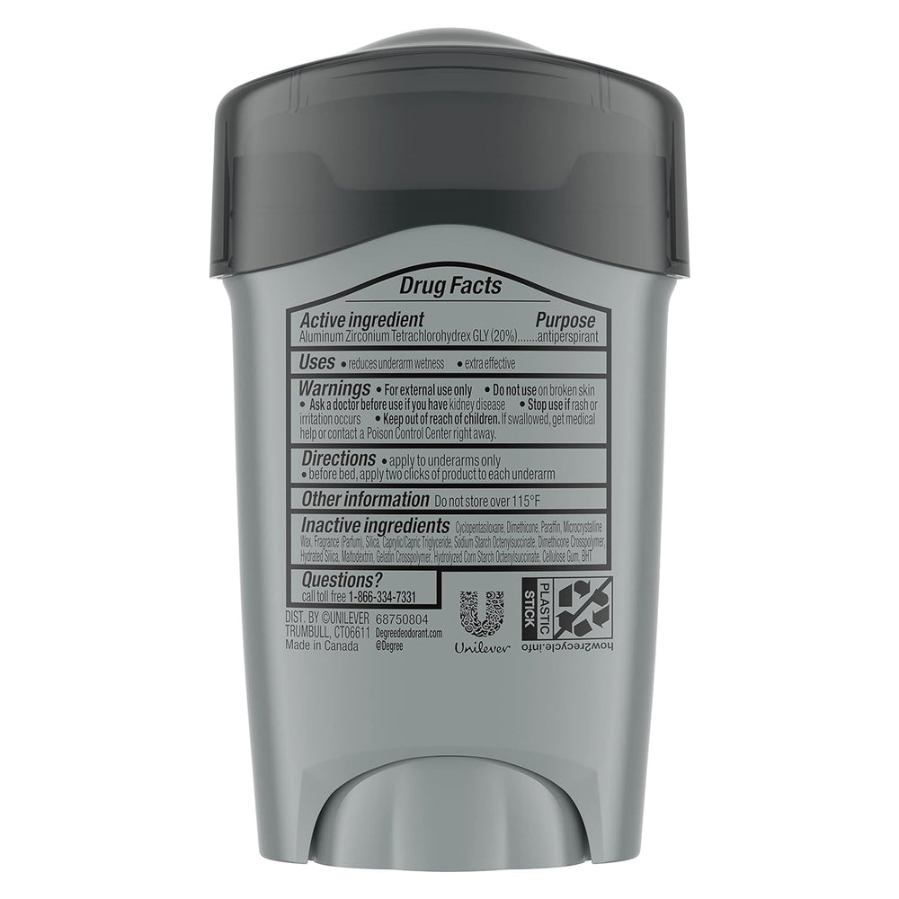 Desodorante Degree Men Clean Clinical, aplicador visible para uso diario.