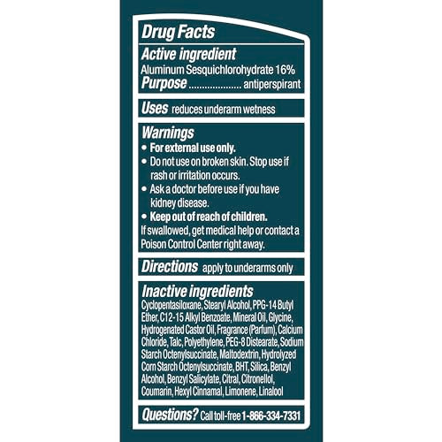 Recycling symbol beside Degree packaging showing eco-friendly options