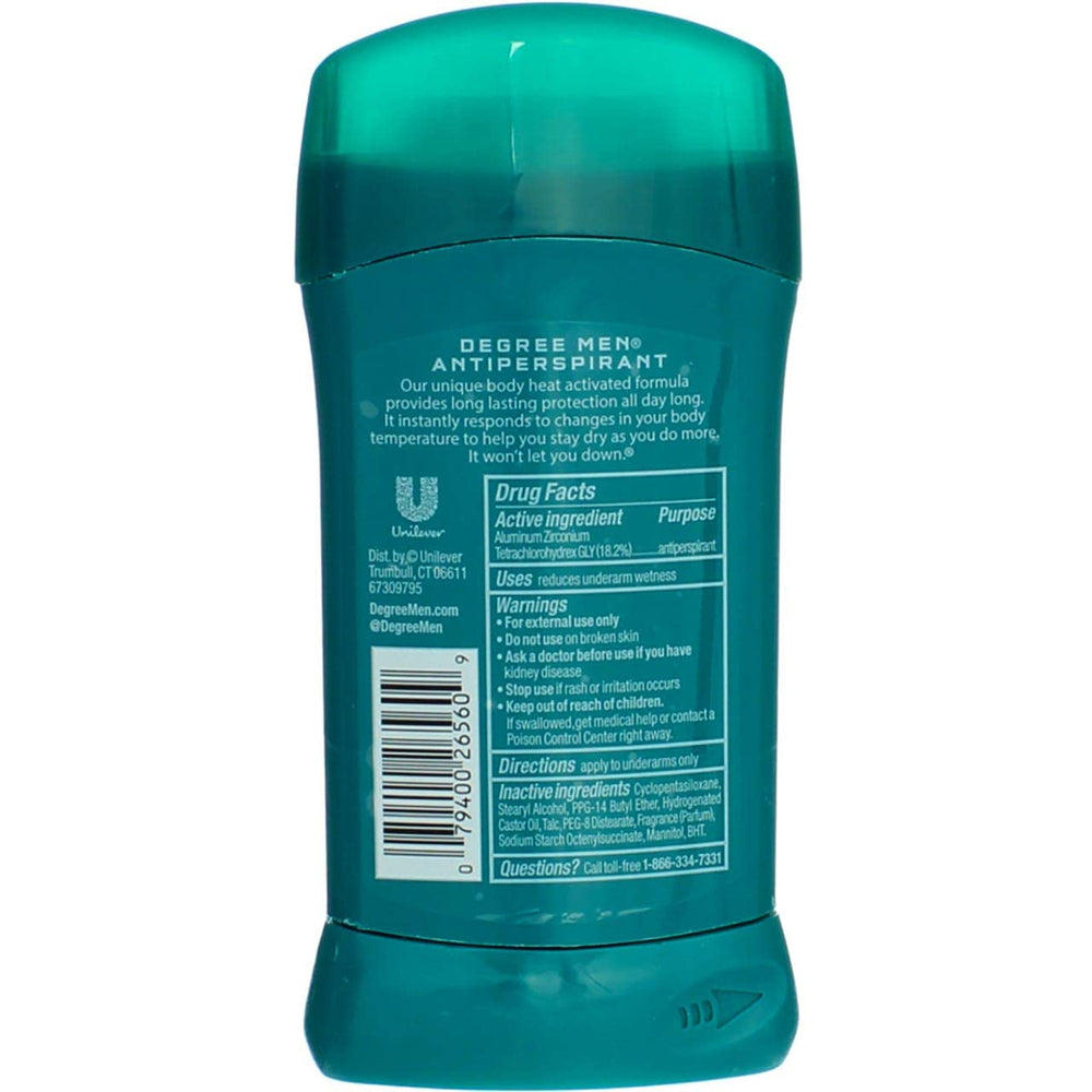 Degree Men Extreme Blast activado por calor corporal durante entrenamientos
