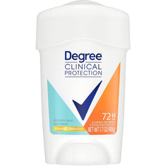 Degree Protección Clínica: aplicación en la mano, desodorante con aroma fresco para todo el día.