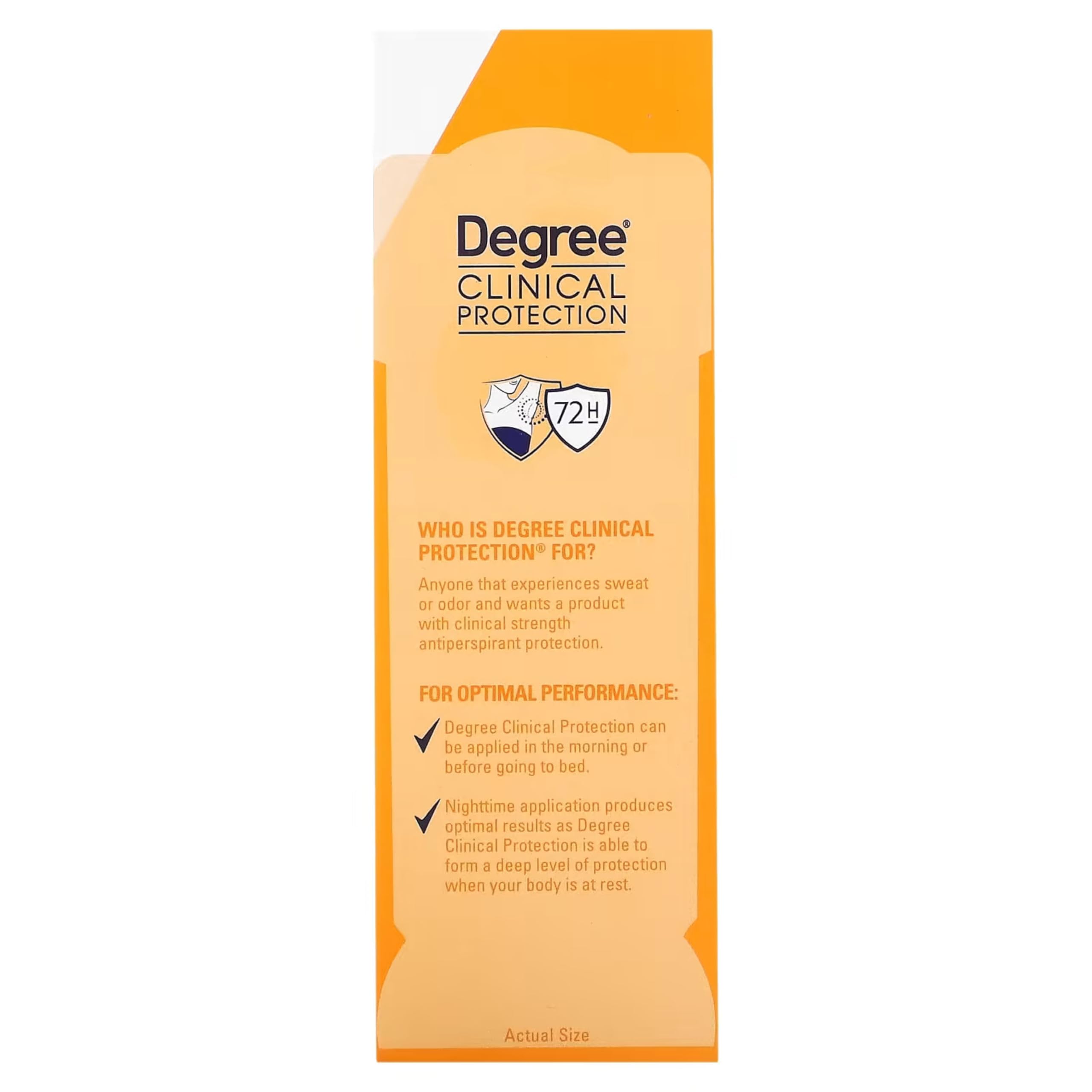 Degree Protección Clínica: etiqueta de verano, sensación de limpieza ante el calor.