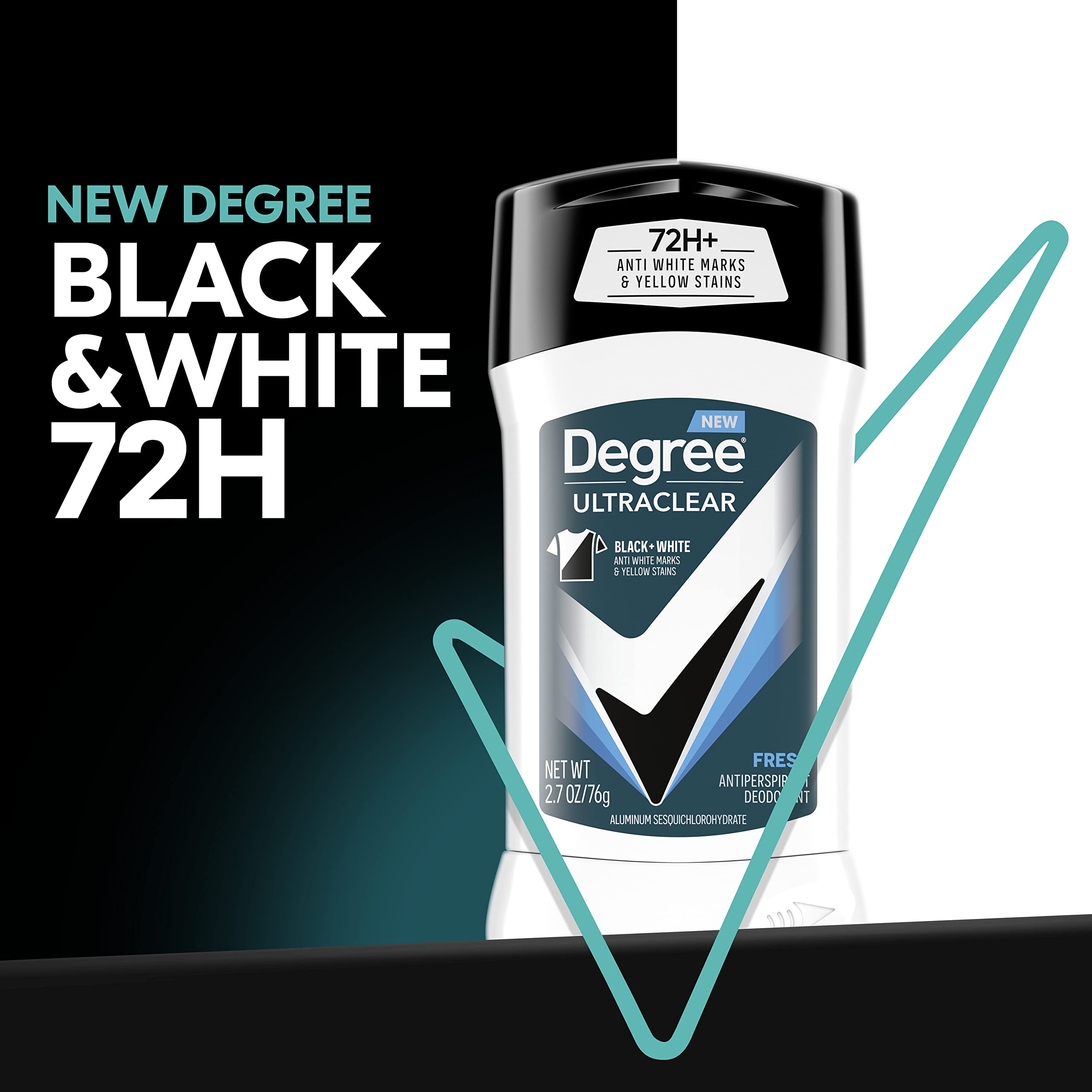 Degree Ultraclear Fresh ropa blanca sin manchas.