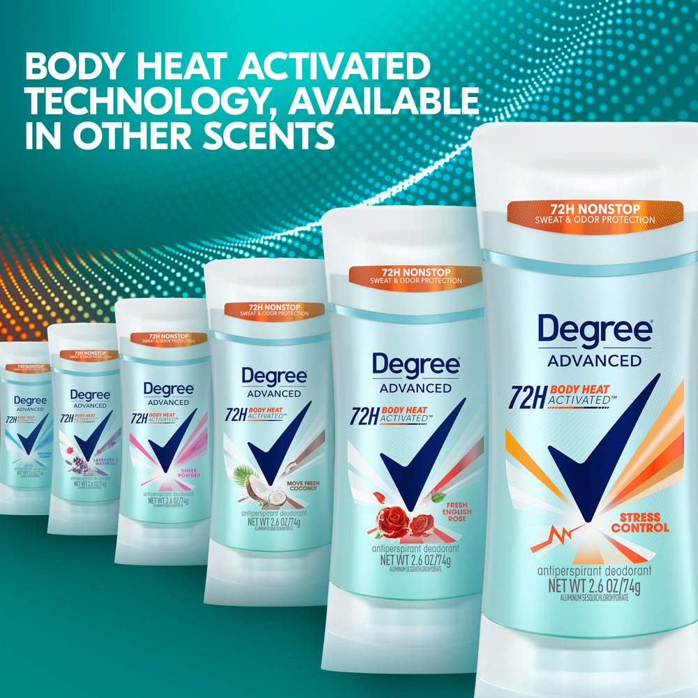 Uso diario de Degree Stress Control para mujer activa
