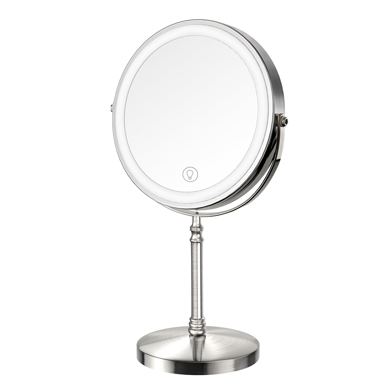 DEIOVWXS Espejo maquillaje iluminado frontal para retoques precisos y rápidos.