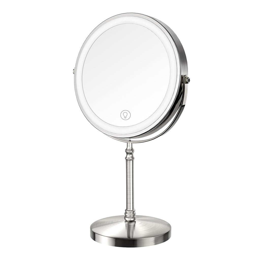 DEIOVWXS Espejo maquillaje iluminado frontal para retoques precisos y rápidos.