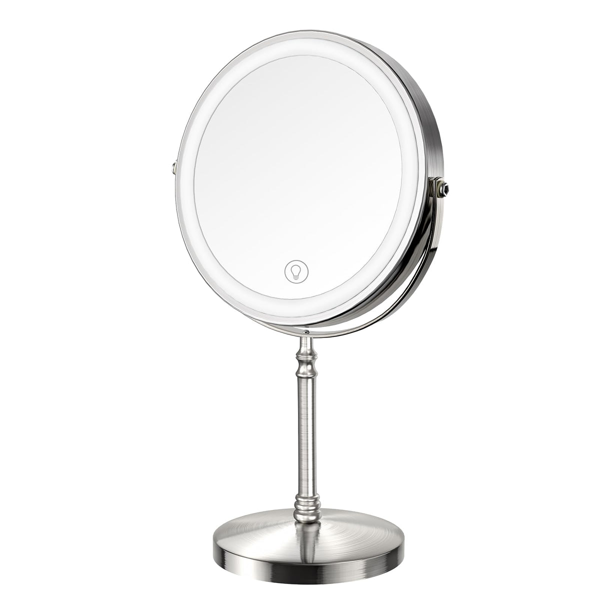 DEIOVWXS Espejo maquillaje iluminado frontal para retoques precisos y rápidos.