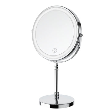 DEIOVWXS Espejo iluminado para maquillaje con visión frontal para precisión.