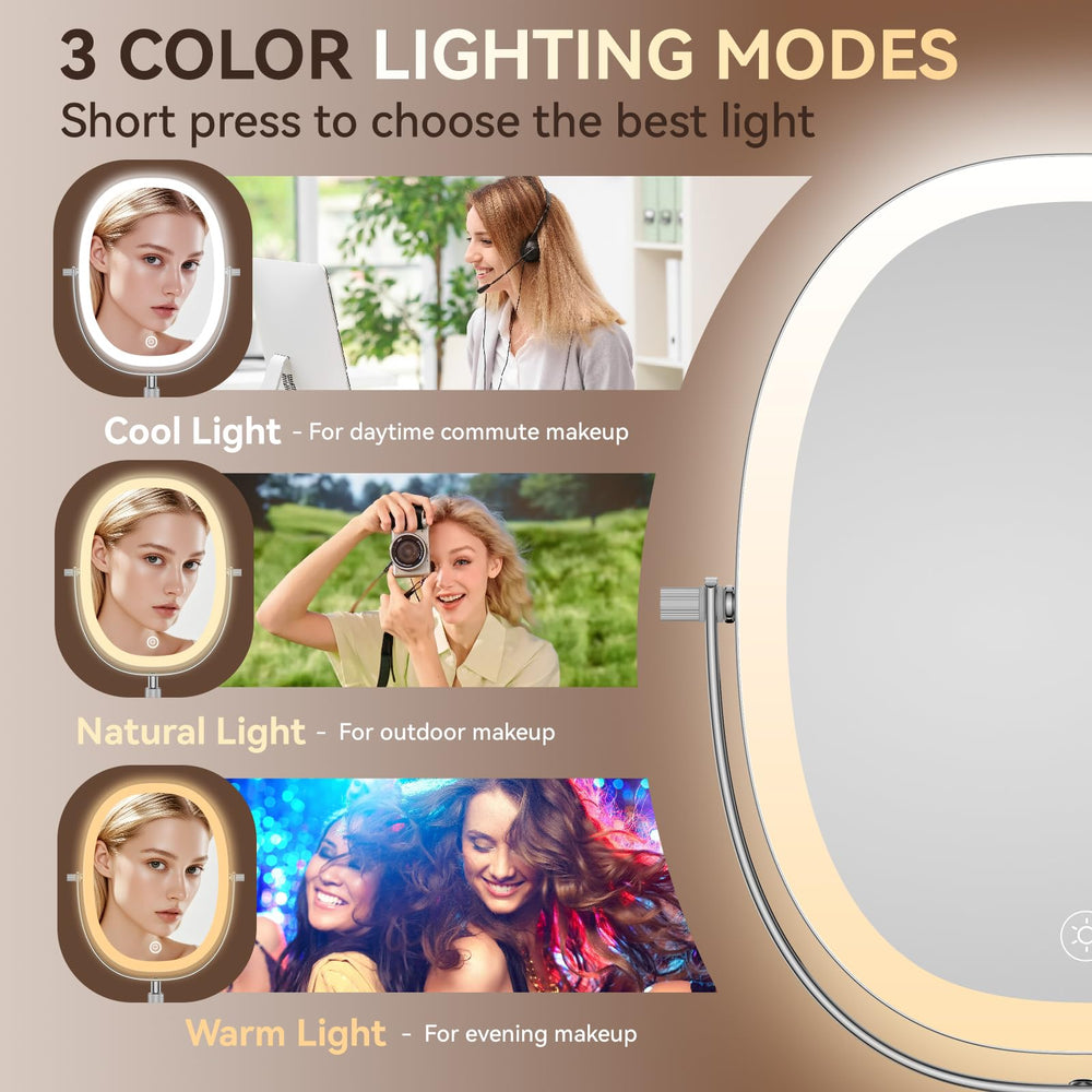 DeLanges Iluminación 3 modos para tonos fríos, neutros y cálidos
