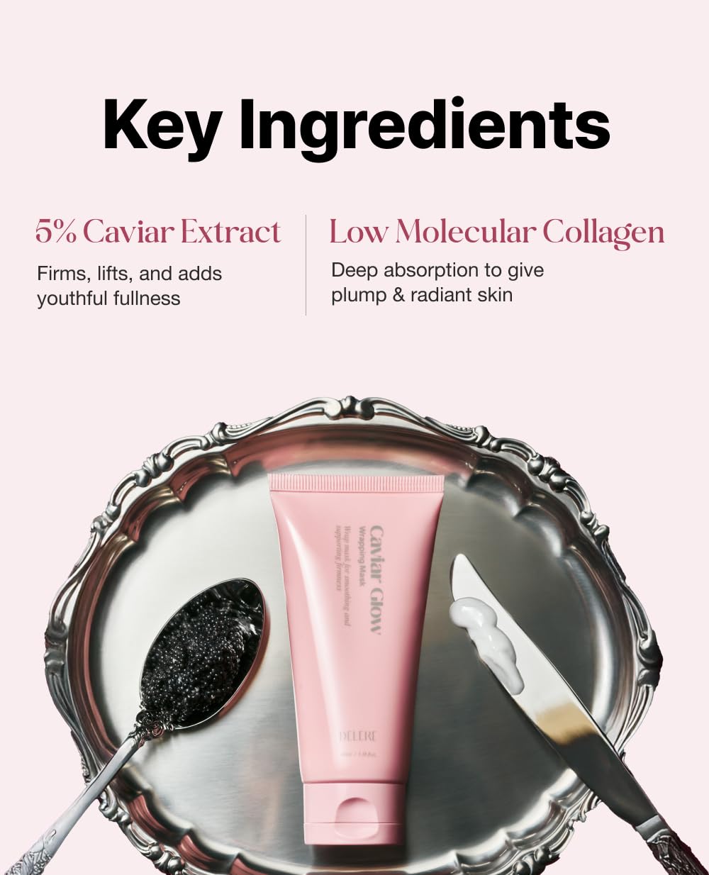 Delere Caviar Brillo Mascara Textura Seda: sensación sedosa durante la aplicación
