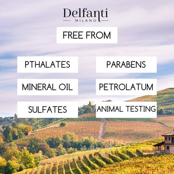 Delfanti-Milano embalaje dúo anti-edad: presentación elegante y práctica.