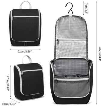 La bolsa Della Gao con gancho 360 grados cuelga fácilmente en cualquier espacio.