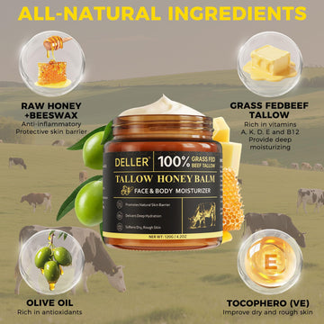 Deller sebo de res aceite de oliva: antioxidantes para piel más sana.