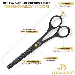 DEMAXA tijeras-agarre-ergonomico: control cómodo para sesiones largas.