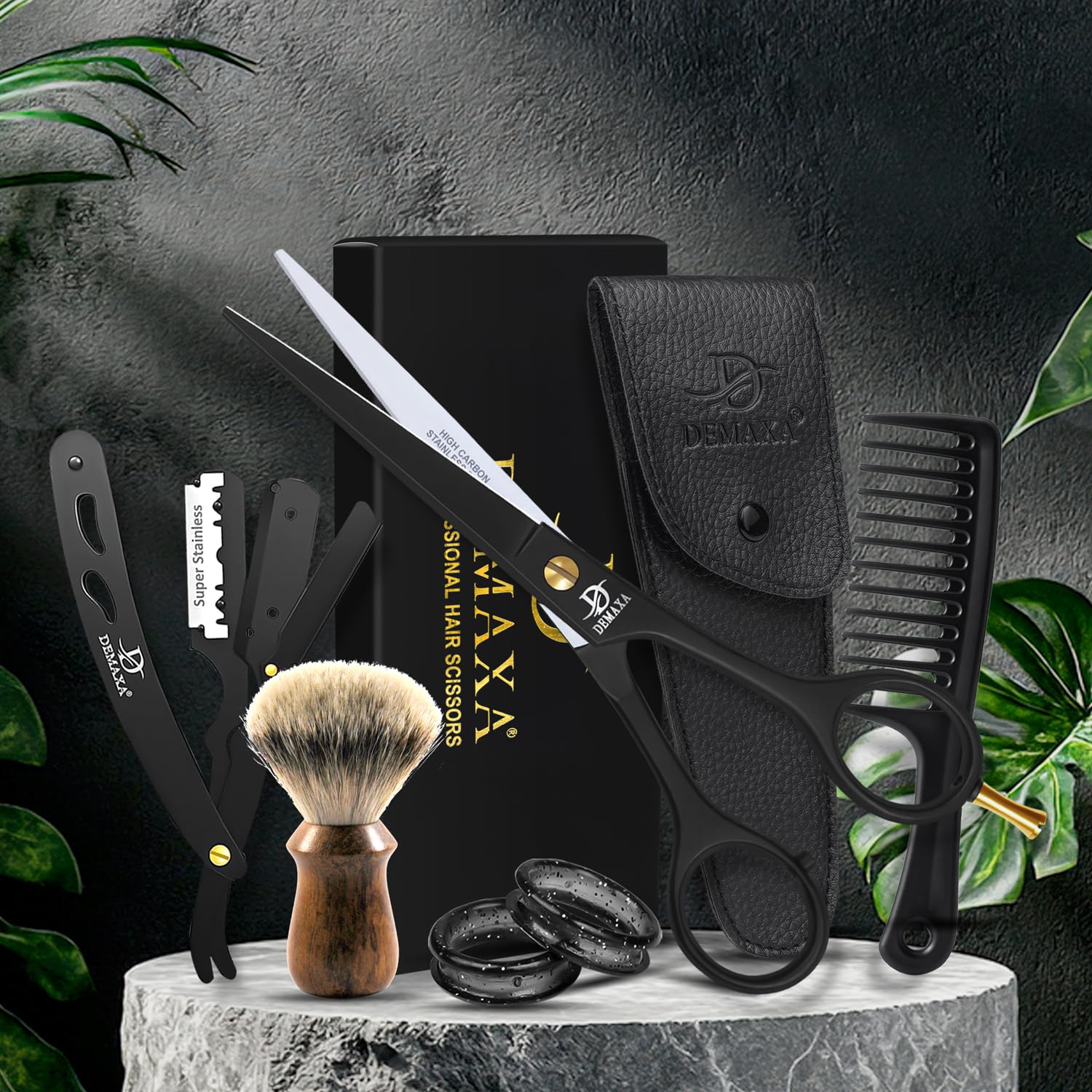 DEMAXA Mango ergonómico para cortes largos sin fatiga en sesiones.