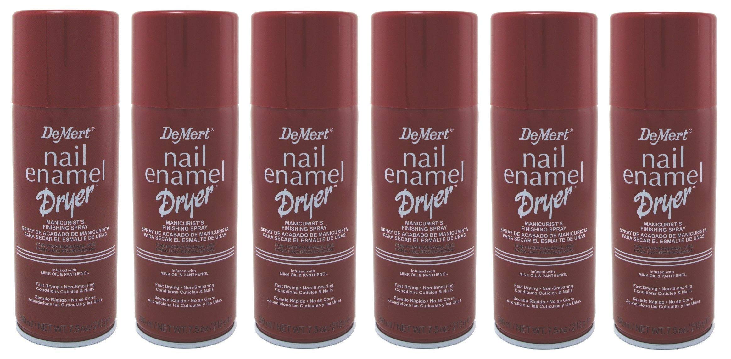 Demert Spray Secado Esmalte, secado rápido y acabado sin manchas.