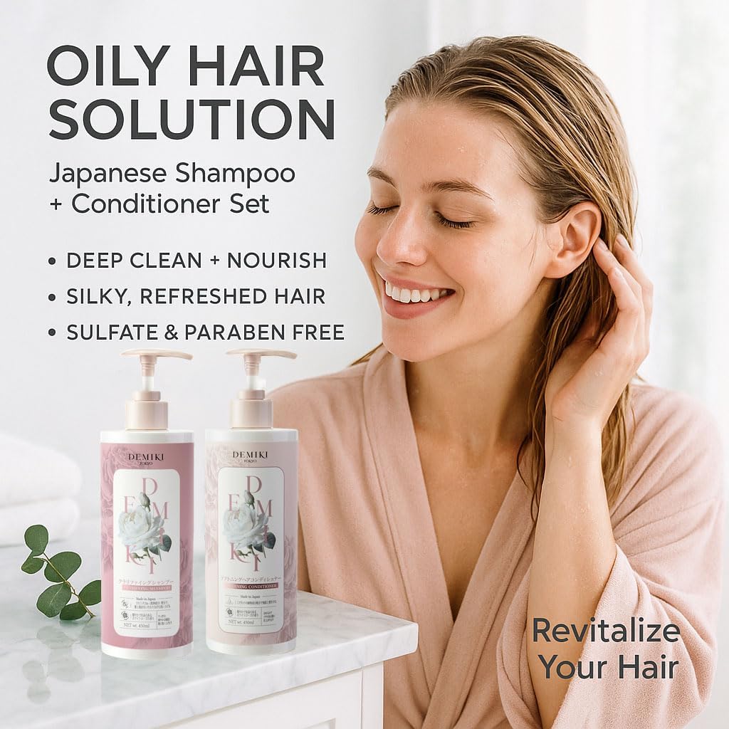 DEMIKI kit champú y acondicionador con aroma a rosas orgánicas, experiencia sensorial.