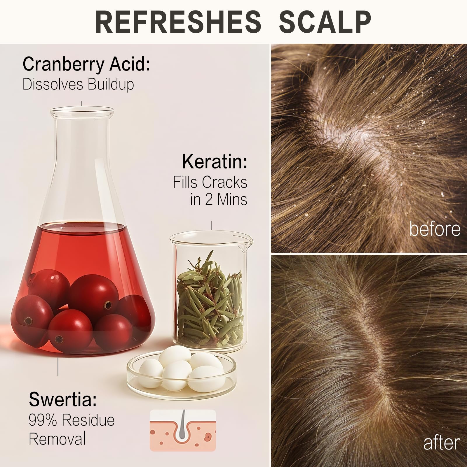DEMIKI fórmula hidratante, aporta brillo suave y sedosidad al cabello.