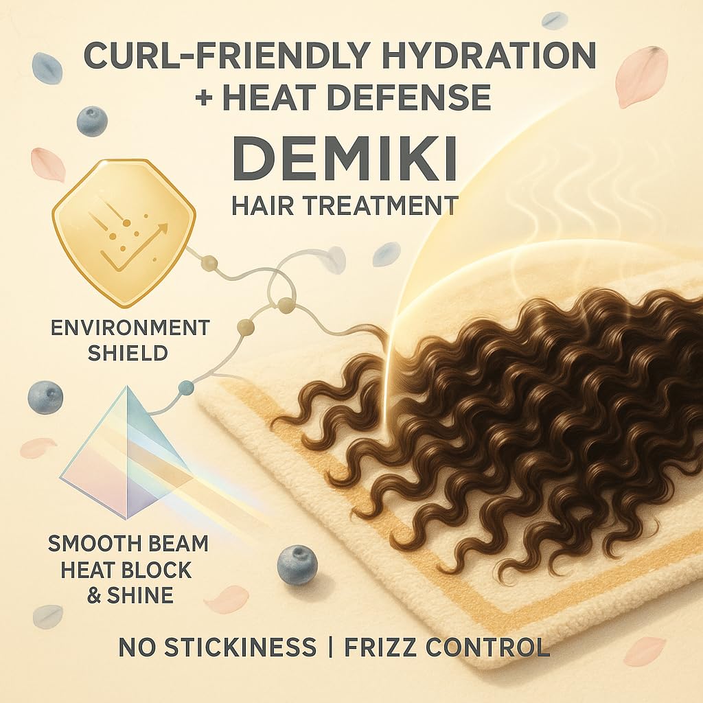 DEMIKI Perfume-aceite para cabello, aroma duradero y versátil.