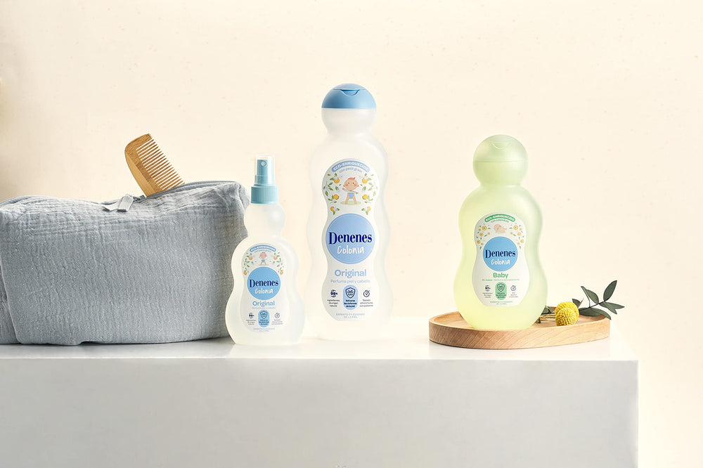 Denenes Baby Cologne tapa segura para uso diario