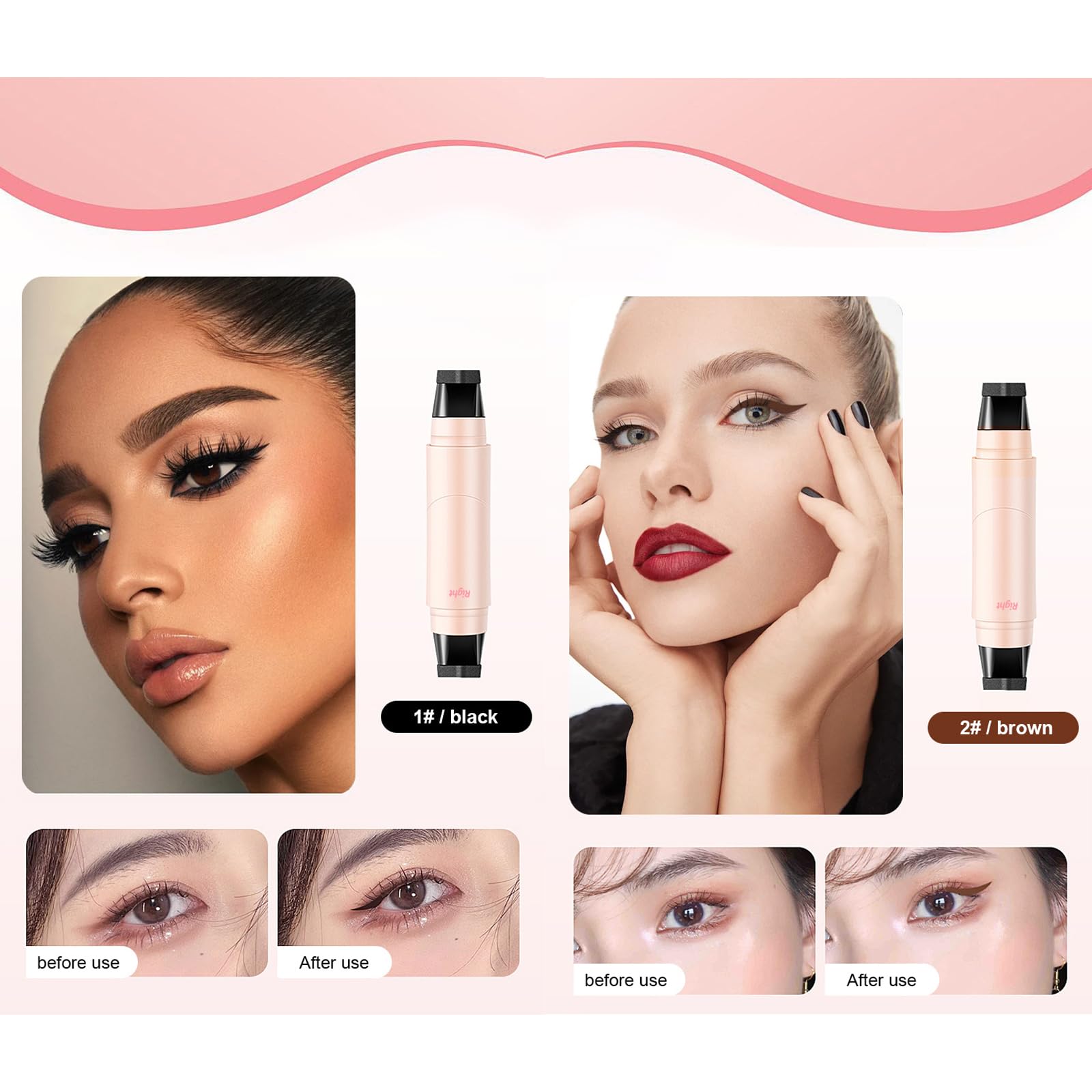 DENESTUP delineador para ojos almendra con definición precisa
