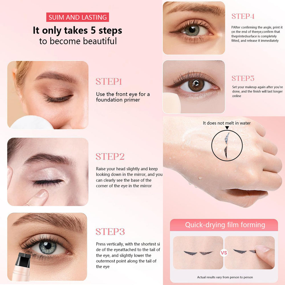 DENESTUP delineador para ojos con pliegues facilita el wing correcto