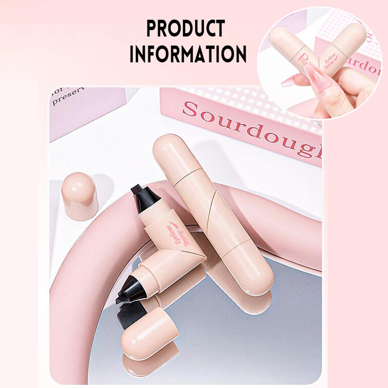 DENESTUP delineador para ojos redondos para ampliar la mirada