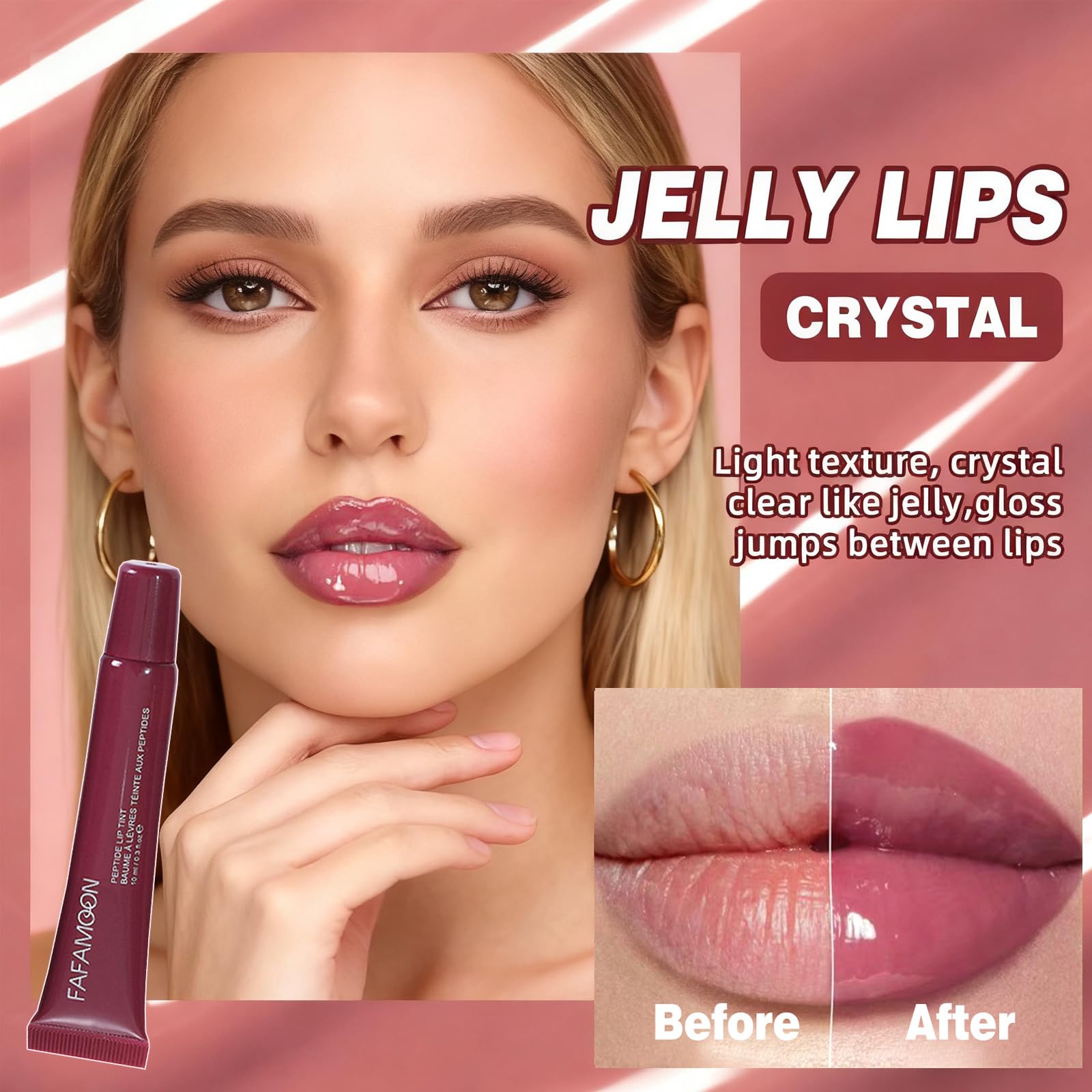 DENESTUP Lip Jam being worn for day-to-night shine