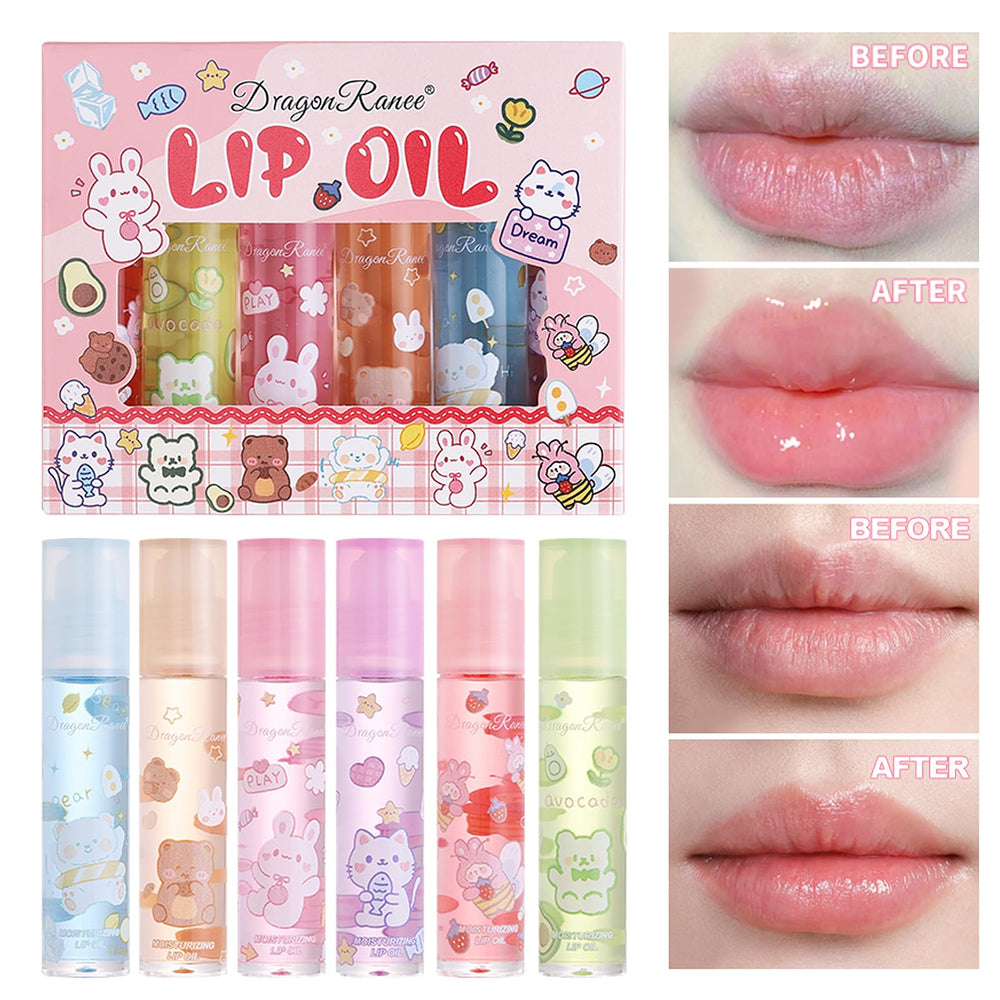 DENESTUP pack brillos labiales 6 piezas para colección.