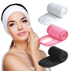 Denfany diadema spa pack frente, mantiene el cabello recogido durante la limpieza facial.