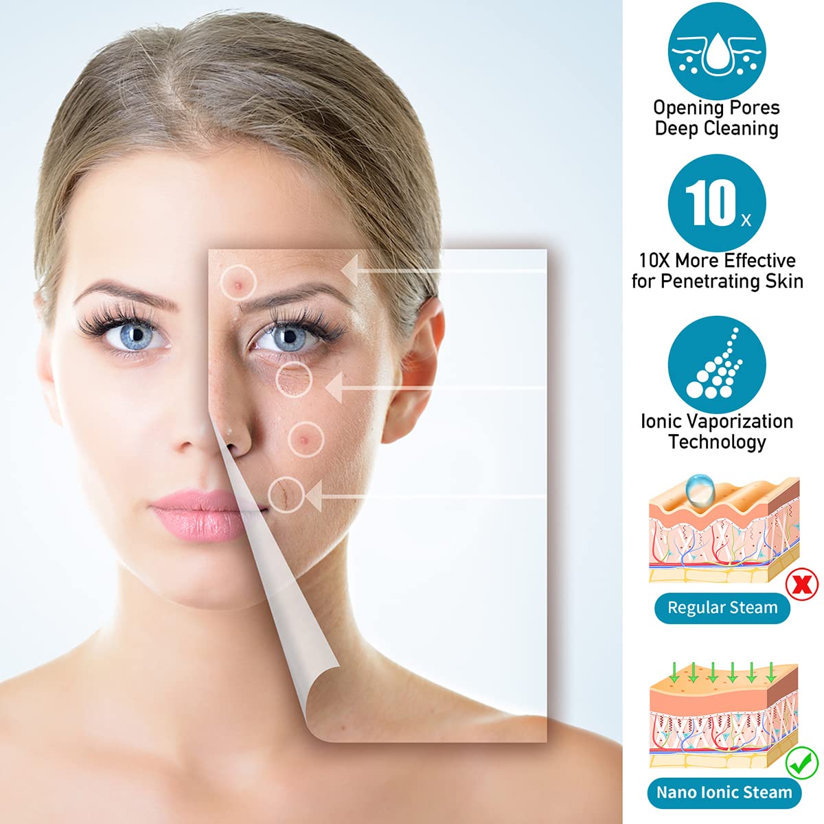 Denfany vaporizador facial para aromaterapia con aceites esenciales