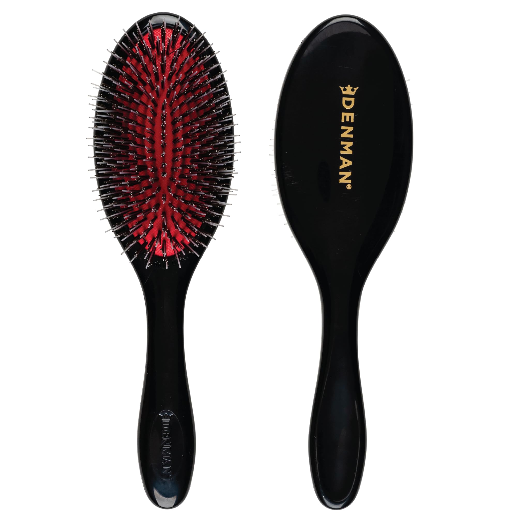 Denman D81M, cepillo con cerdas naturales para desenredar suavemente y dar brillo.