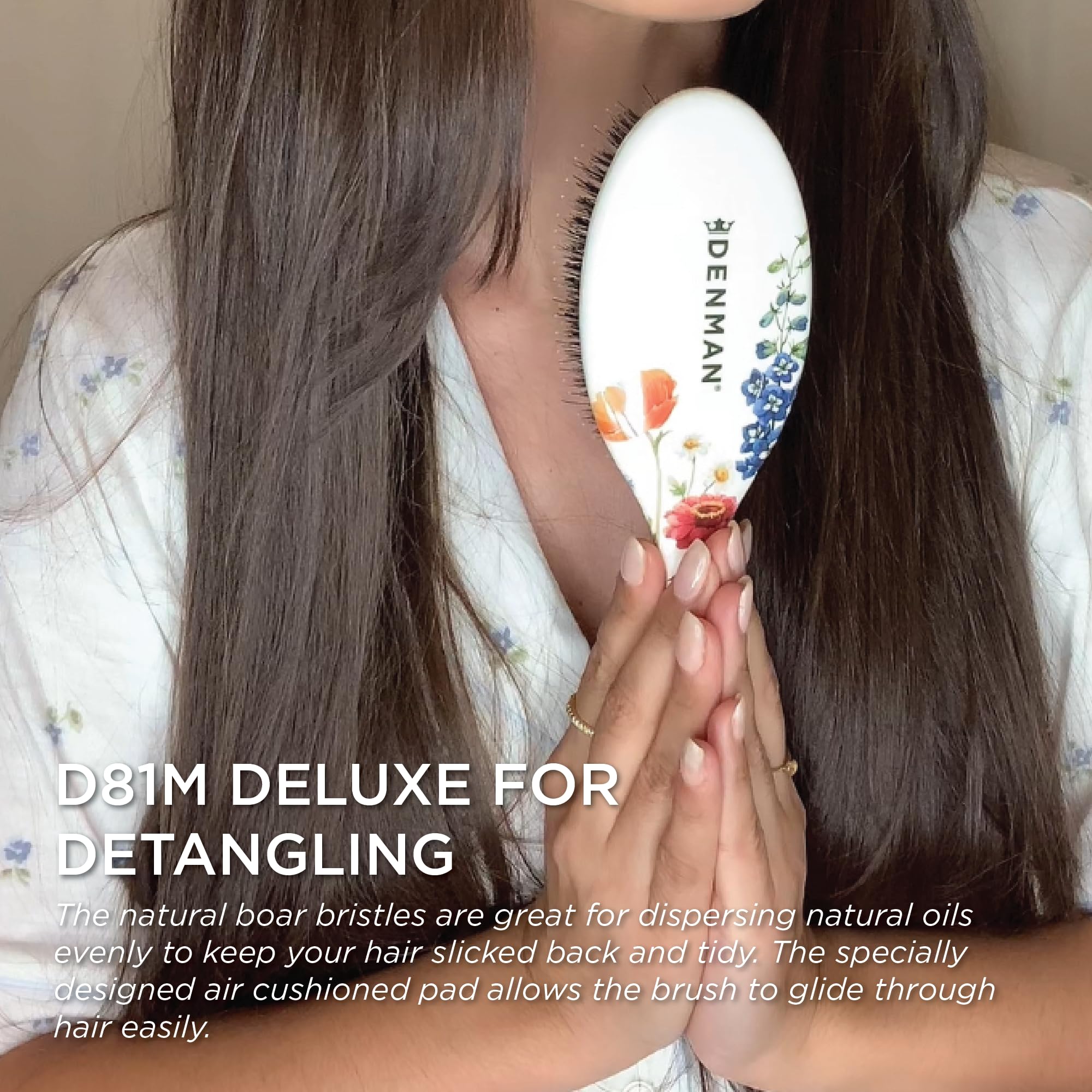 Denman D81M uso diario para cabello liso, con distribución de aceites