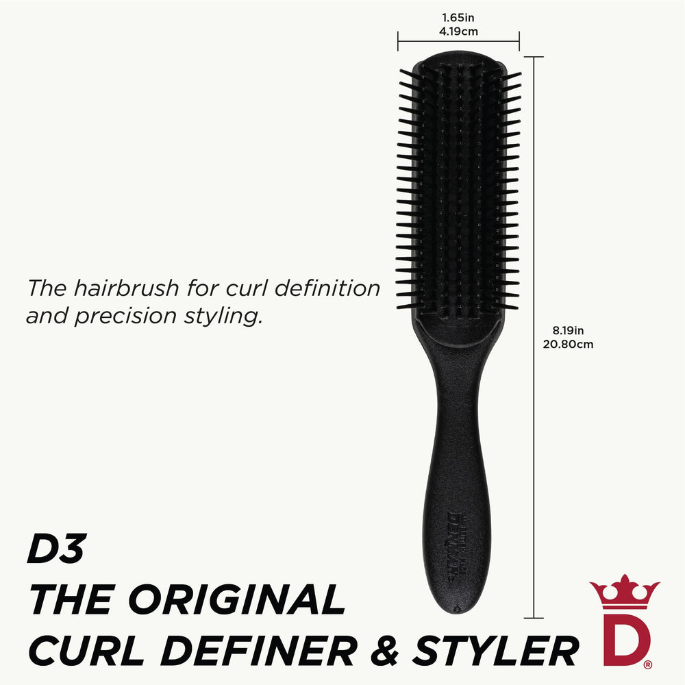 Denman Jack Dean D3 desenredado suave para cabello rizado