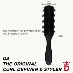 Denman Jack Dean D3 desenredado suave para cabello rizado