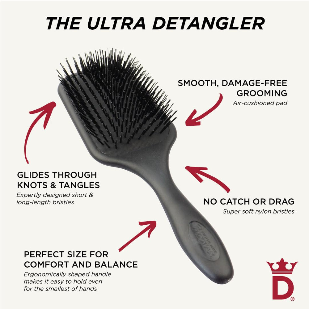 Denman Ultra cepillo con mango ergonómico para un agarre cómodo