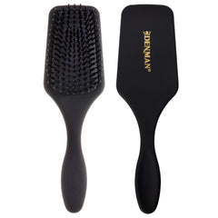 Denman mini cepillo pala acolchado frente, ideal para peinados rápidos en viaje.