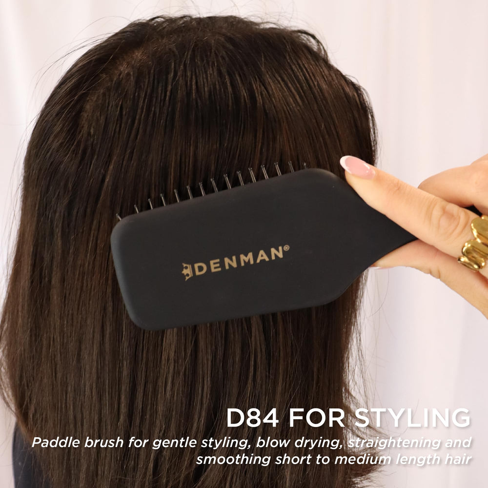 Denman mini cepillo pala acolchado secado rápido para un secado más eficiente.