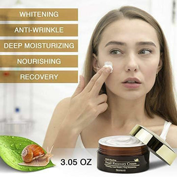 Deoproce Snail Recovery Cream back label with usage directions