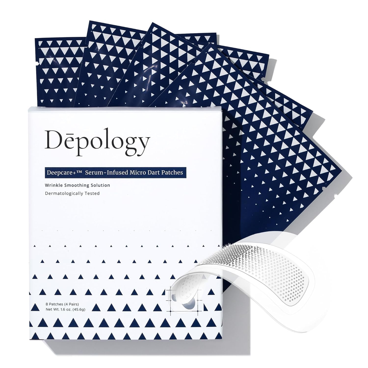 Parche ocular de depology Deepcare con suero ofrece hidratación para la delicada zona.