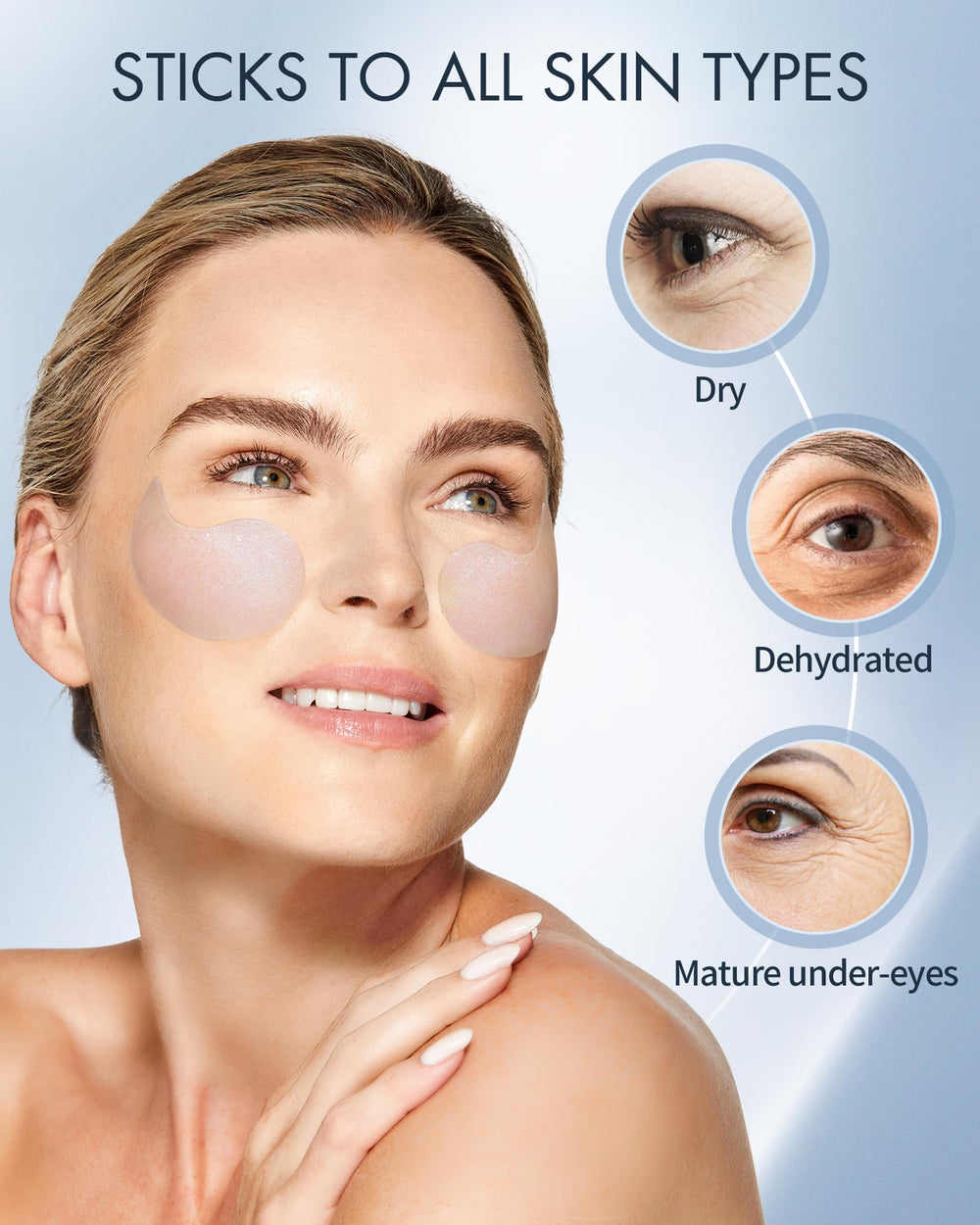 Depology parches ojos hidratación prolongada para piel más firme y revitalizada.