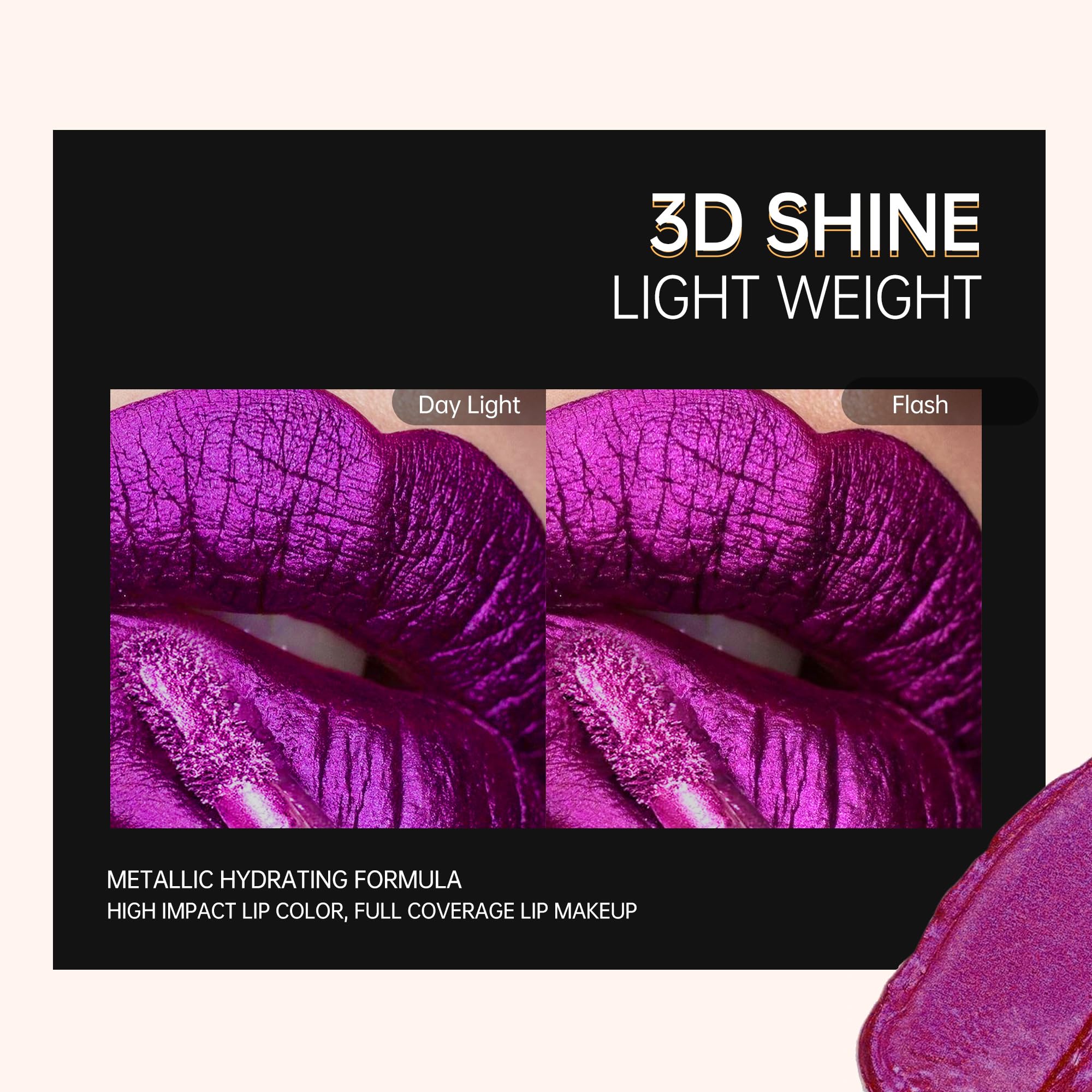 Depuplum color labial metalico vegano y libre de crueldad.