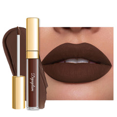 Depuplum DM15 chocolate: labial mate de alta pigmentación para look diario.