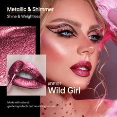 Depuplum labial metalizado con pigmento intenso para looks audaces