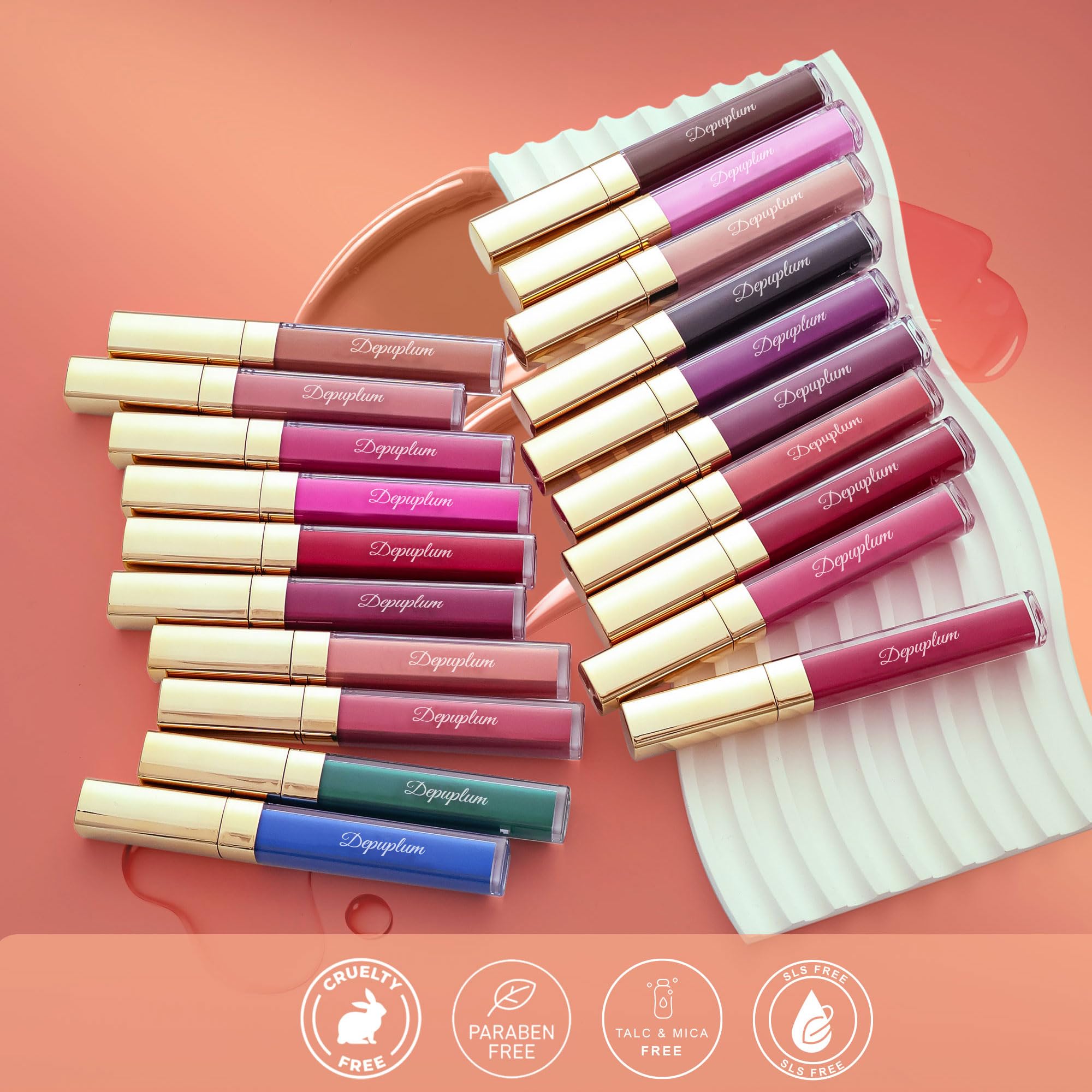 Depuplum rouge à lèvres mat rose – usage quotidien pour un look fidèle.